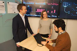 Engineers in discussion at the Collaborative Operations Center in Oslo. Source: ABB Engineers in discussion at the Collaborative Operations Center in Oslo. Source: ABB