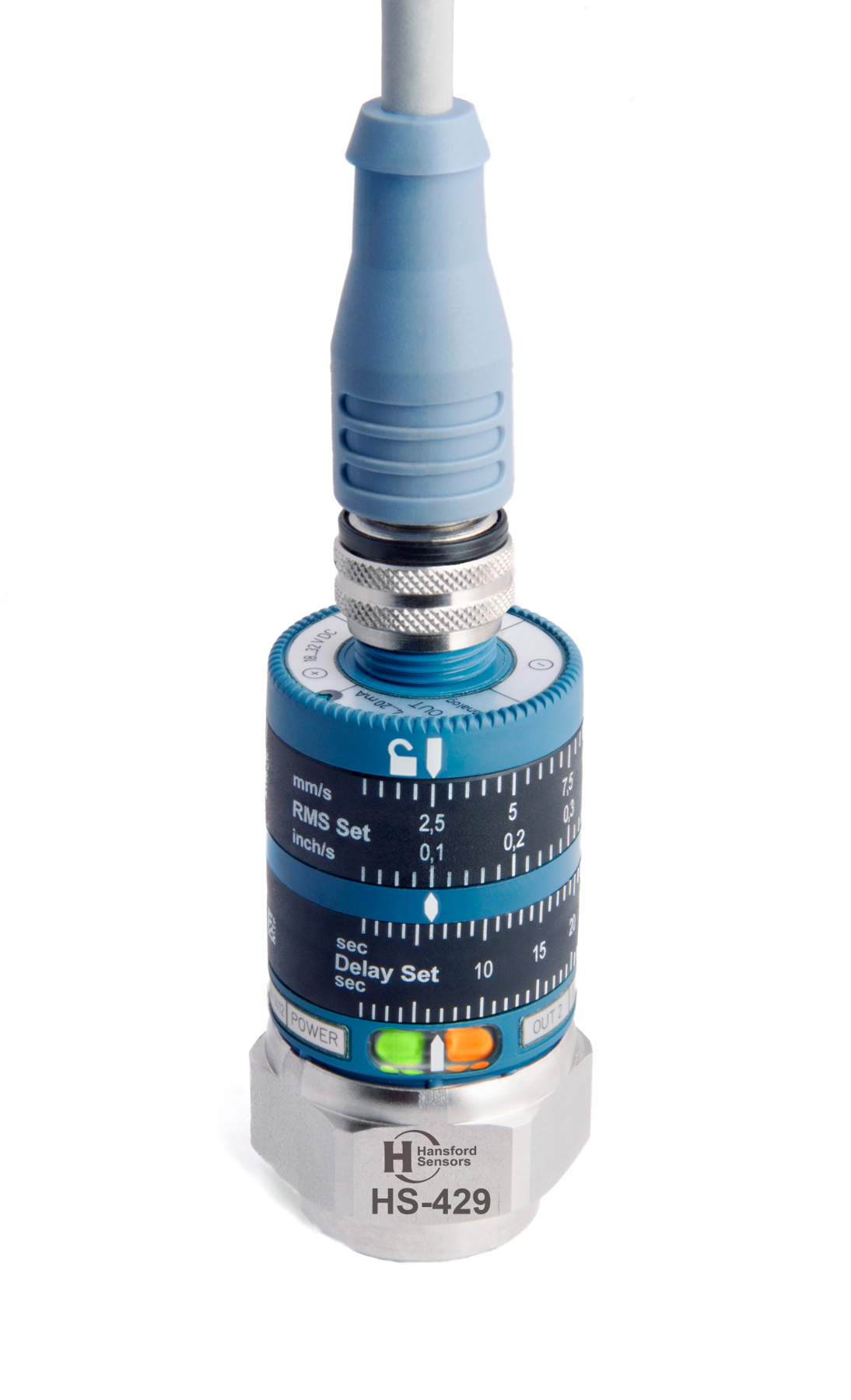 This unit automatically trips in the event of excessive vibration levels to protect critical systems.