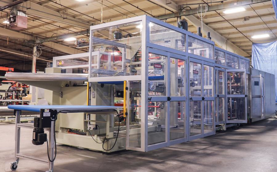 The SencorpWhite Ultra 2 is said to be the largest production steel rule die inline thermoformer in the plastics industry.