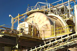 A SAG mill, used to break rock into smaller pieces, is the biggest piece of equipment in a mining operation. A SAG mill, used to break rock into smaller pieces, is the biggest piece of equipment in a mining operation.