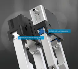Zimmer Group's GPP/GPD5000AL grippers extend the product range with two-jaw parallel grippers and three-jaw centric grippers. Zimmer Group's GPP/GPD5000AL grippers extend the product range with two-jaw parallel grippers and three-jaw centric grippers.