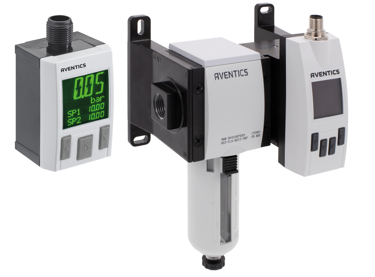 Emerson&rsquo;s Aventics pressure and flow sensors help monitor performance and condition of pneumatic systems.