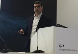Sebastiano Di Filippo, senior director, business development for Qualcomm Technologies Europe at the SPS 2019 event. Sebastiano Di Filippo, senior director, business development for Qualcomm Technologies Europe at the SPS 2019 event.
