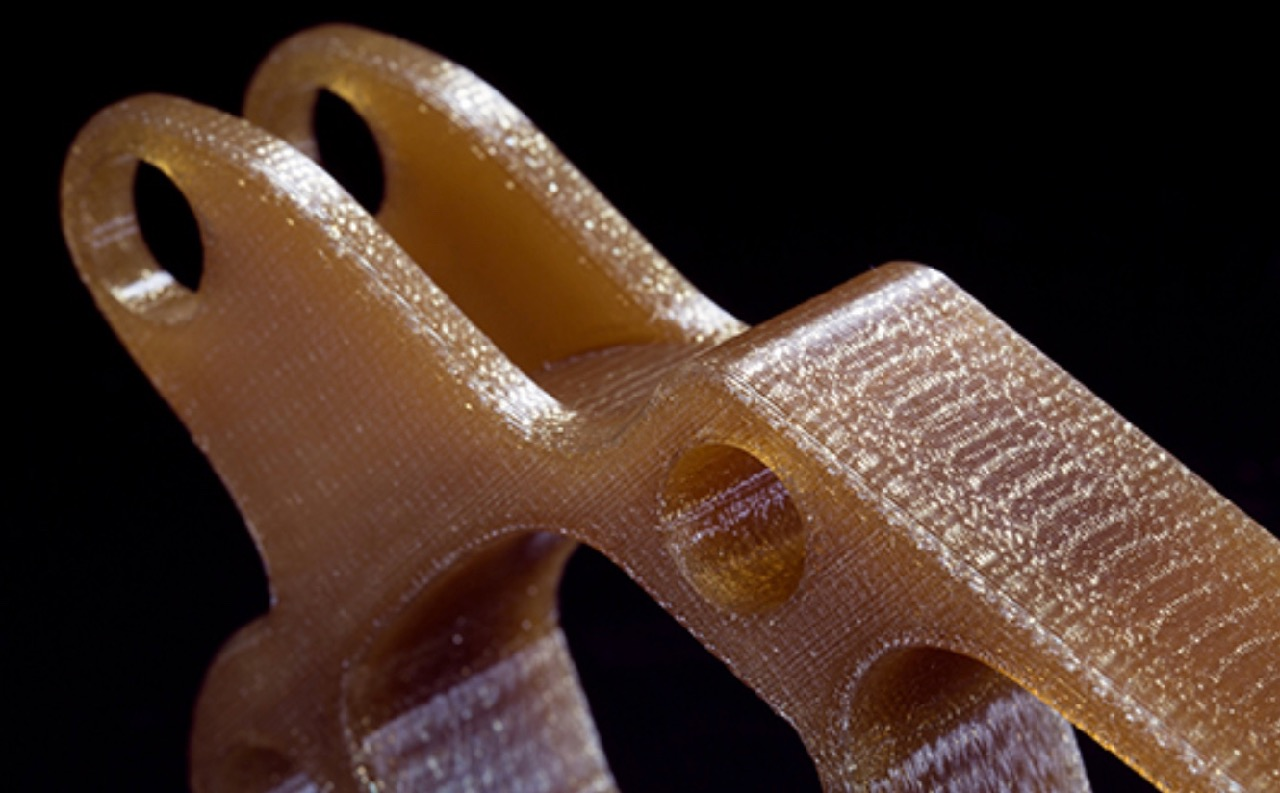 Production part created with the Stratasys F450 using Antero PEKK-based material to create parts with high strength and superior dimensional stability. Source: Stratasys.