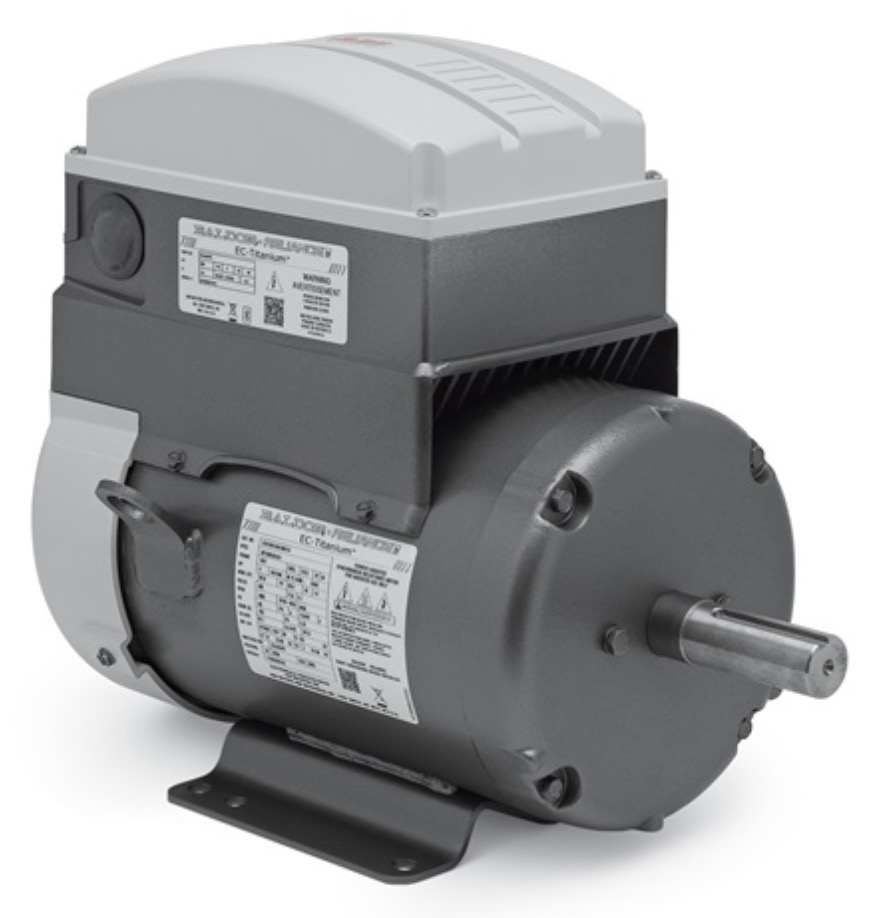 ABB's Baldor-Reliance EC Titanium integrated motor drive uses permanent magnet rotor technology to achieve IE5 ultra-premium efficiency.