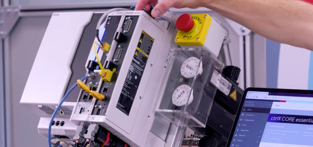 Brian Schmidt, senior application engineer with Bosch Rexroth, explains the drive-based version of the ctrlX Automation platform.