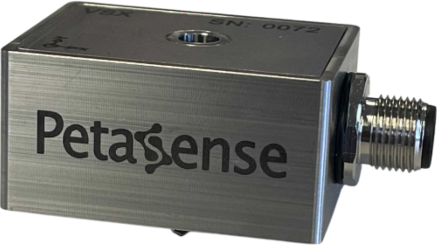 Petasense's VSx vibrations sensor is said to be the first three-in-one industrial sensor to combine vibration, temperature, and speed sensing functionalities.