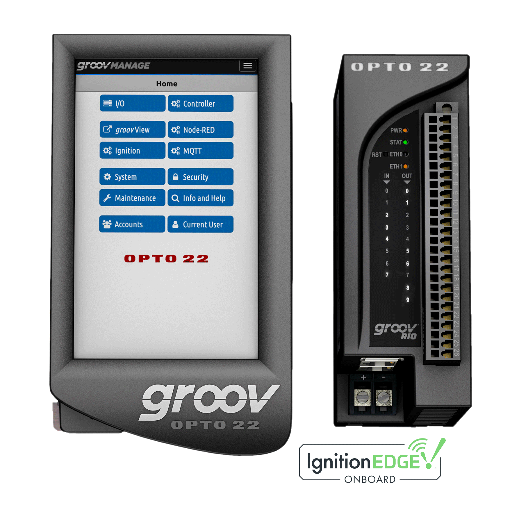 Opto 22's groov RIO with Ignition Edge Onboard.