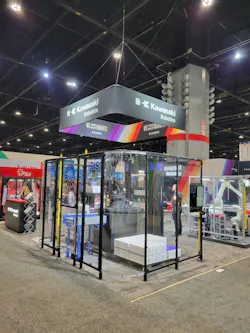 Kawasaki Robotics exhibit at PACK EXPO International. Photo source: Stuart K. Kenney, Kawsaki Robotics USA. Kawasaki Robotics exhibit at PACK EXPO International. Photo source: Stuart K. Kenney, Kawsaki Robotics USA.