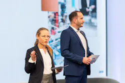 Annekatrin Konermann, Lenze’s product manager of Nupano and Werner Paulin, head of new automation technology at Lenze. Annekatrin Konermann, Lenze’s product manager of Nupano and Werner Paulin, head of new automation technology at Lenze.
