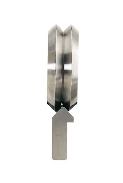 Direct view of DualVee guide wheel and track. Direct view of DualVee guide wheel and track.