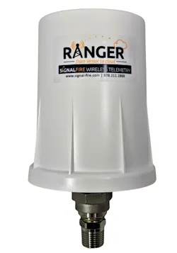 The SignalFire Ranger transmitter can be battery, solar, or dc-powered. It attaches to sensors to provide power and connectivity to a simple cloud interface through the LTE-M/NB-IoT cellular network. The SignalFire Ranger transmitter can be battery, solar, or dc-powered. It attaches to sensors to provide power and connectivity to a simple cloud interface through the LTE-M/NB-IoT cellular network.