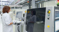 E-stop switches and tower lights can be seen on this machine application. Source: Pilz GmbH & Co. E-stop switches and tower lights can be seen on this machine application. Source: Pilz GmbH & Co.