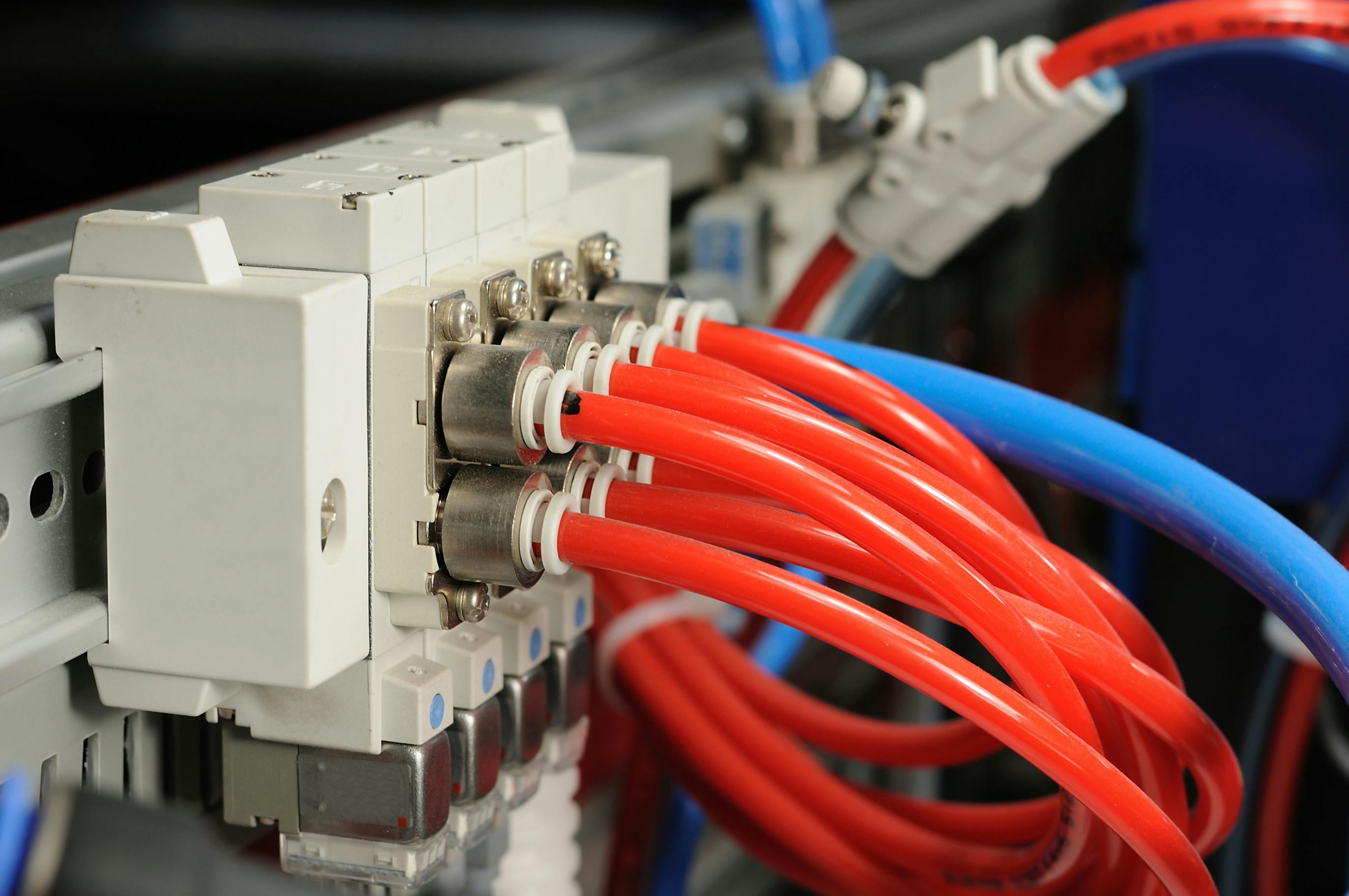 A pneumatic distributor.