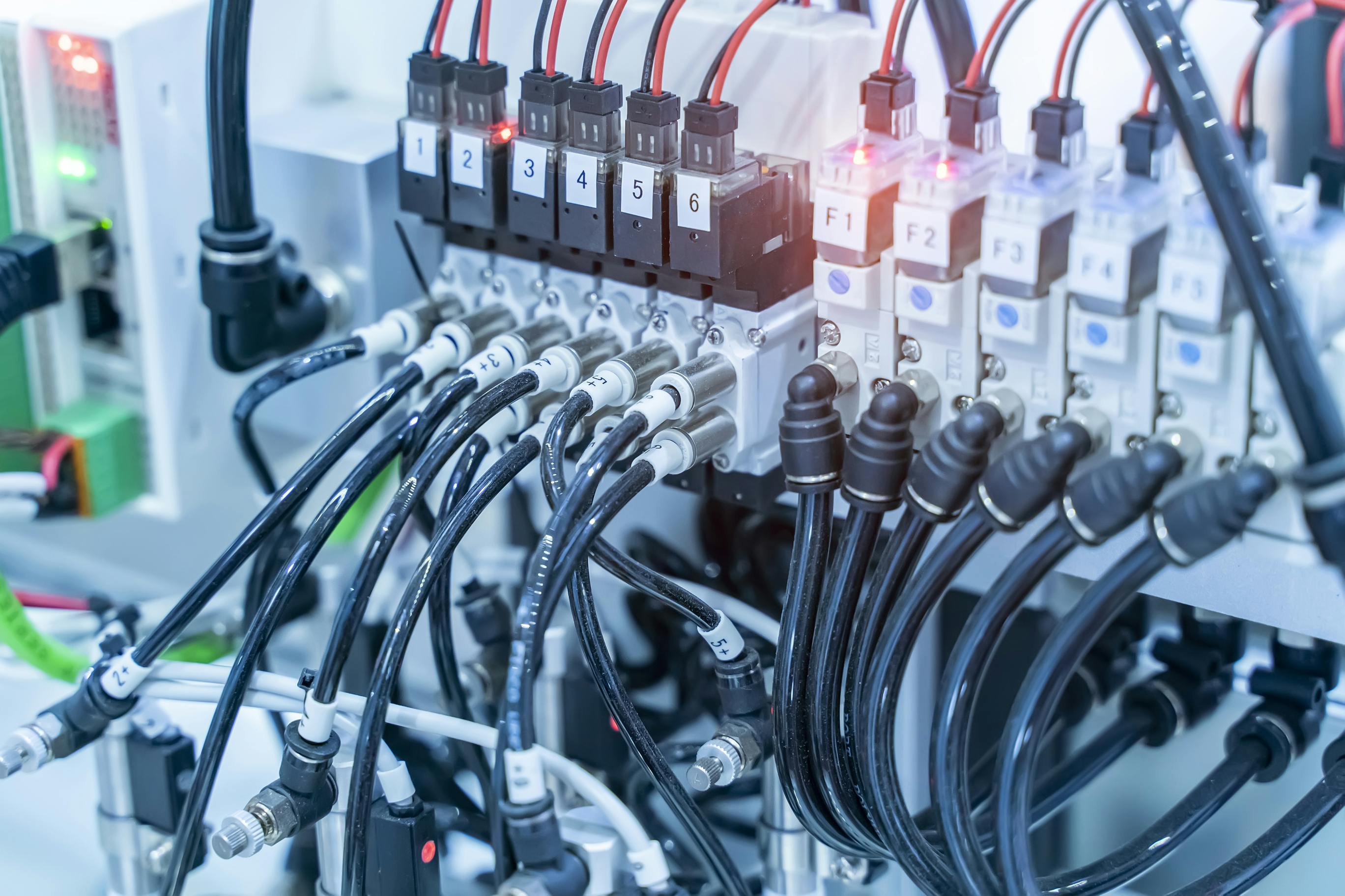 Automatic pneumatic piston unit powered by compressed air.