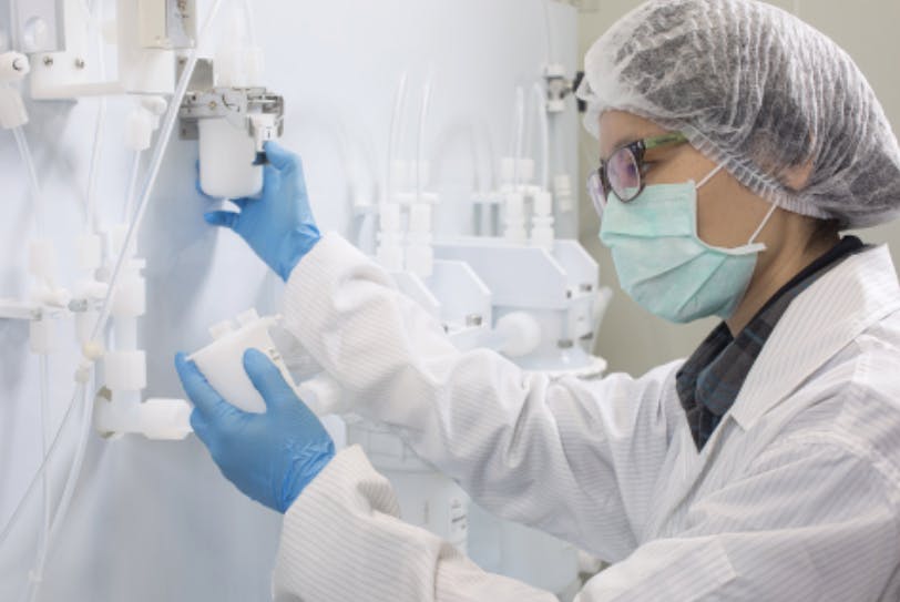 Production worker at an Entegris plant in Taiwan. Source: Entegris