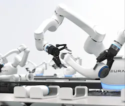 The Lara robot is designed for automating simple and repetitive tasks and can handle payloads from 3 to 10 kg, deliver speeds up to 220 /s, with a reach from 590 to 1300 mm. The Lara robot is designed for automating simple and repetitive tasks and can handle payloads from 3 to 10 kg, deliver speeds up to 220 /s, with a reach from 590 to 1300 mm.