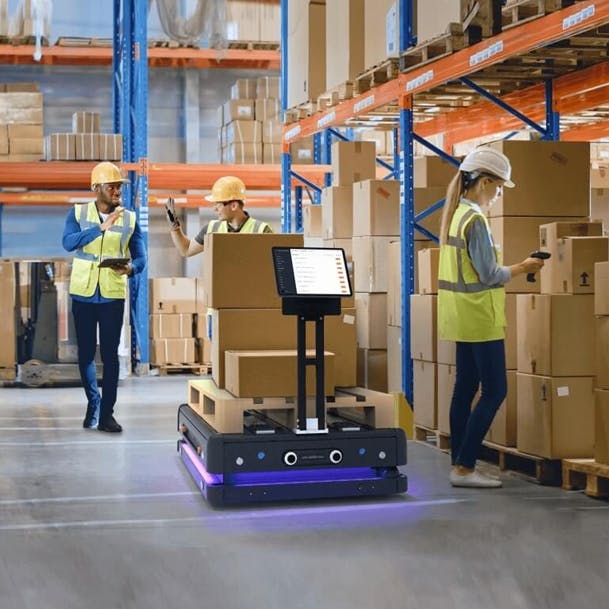 Stereo camera use case with autonomous mobile robots.