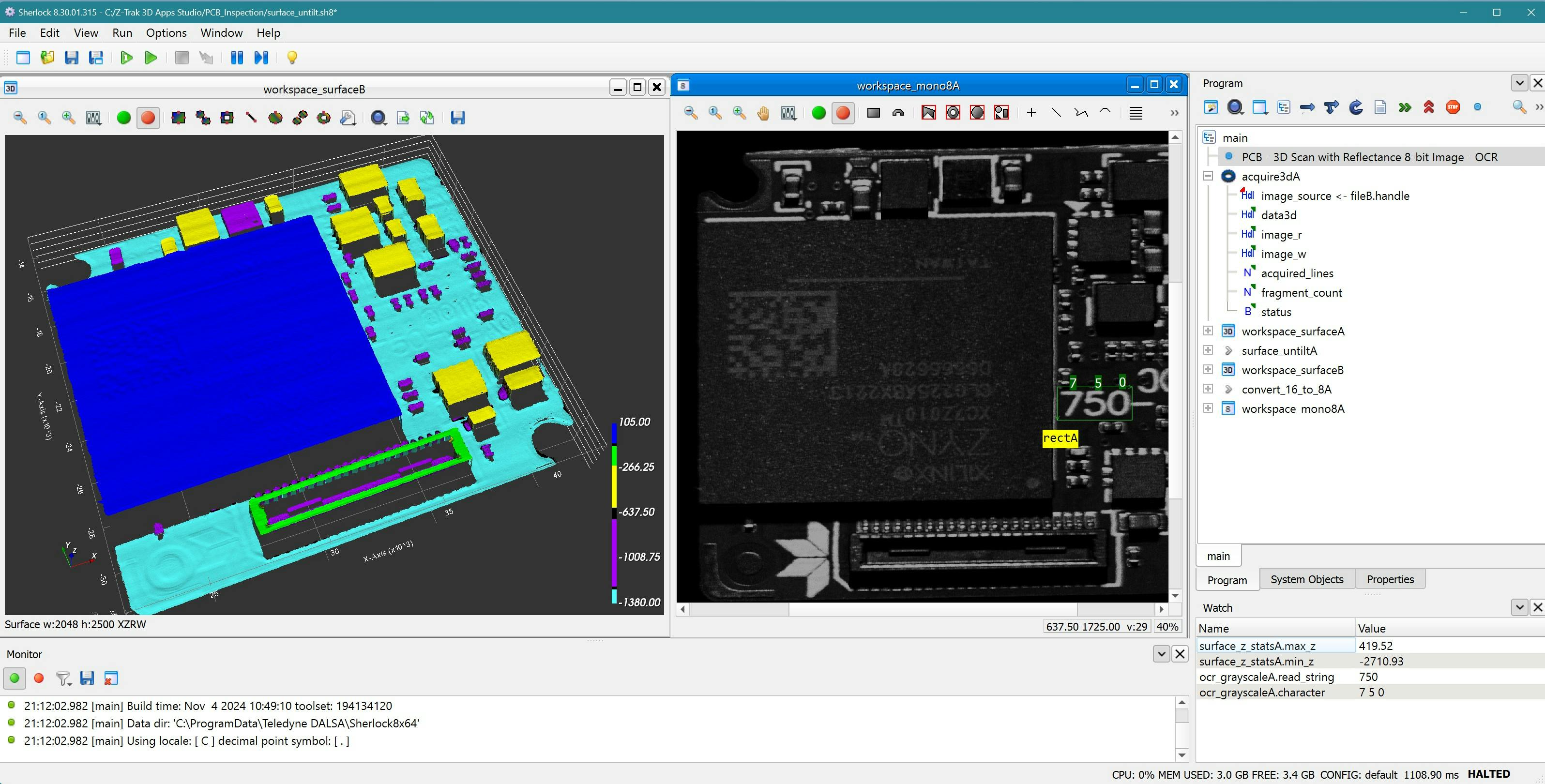 Teledyne Dalsa 3D Machine Vision Software