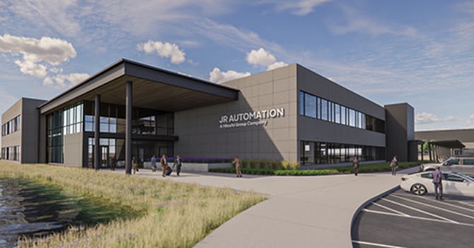 Rendering of JR Automation's forthcoming Michigan facility.