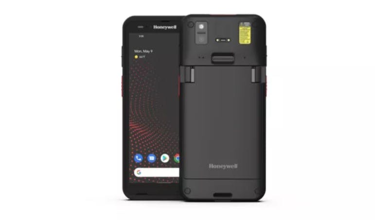 CT70 handheld computer (front and back views)