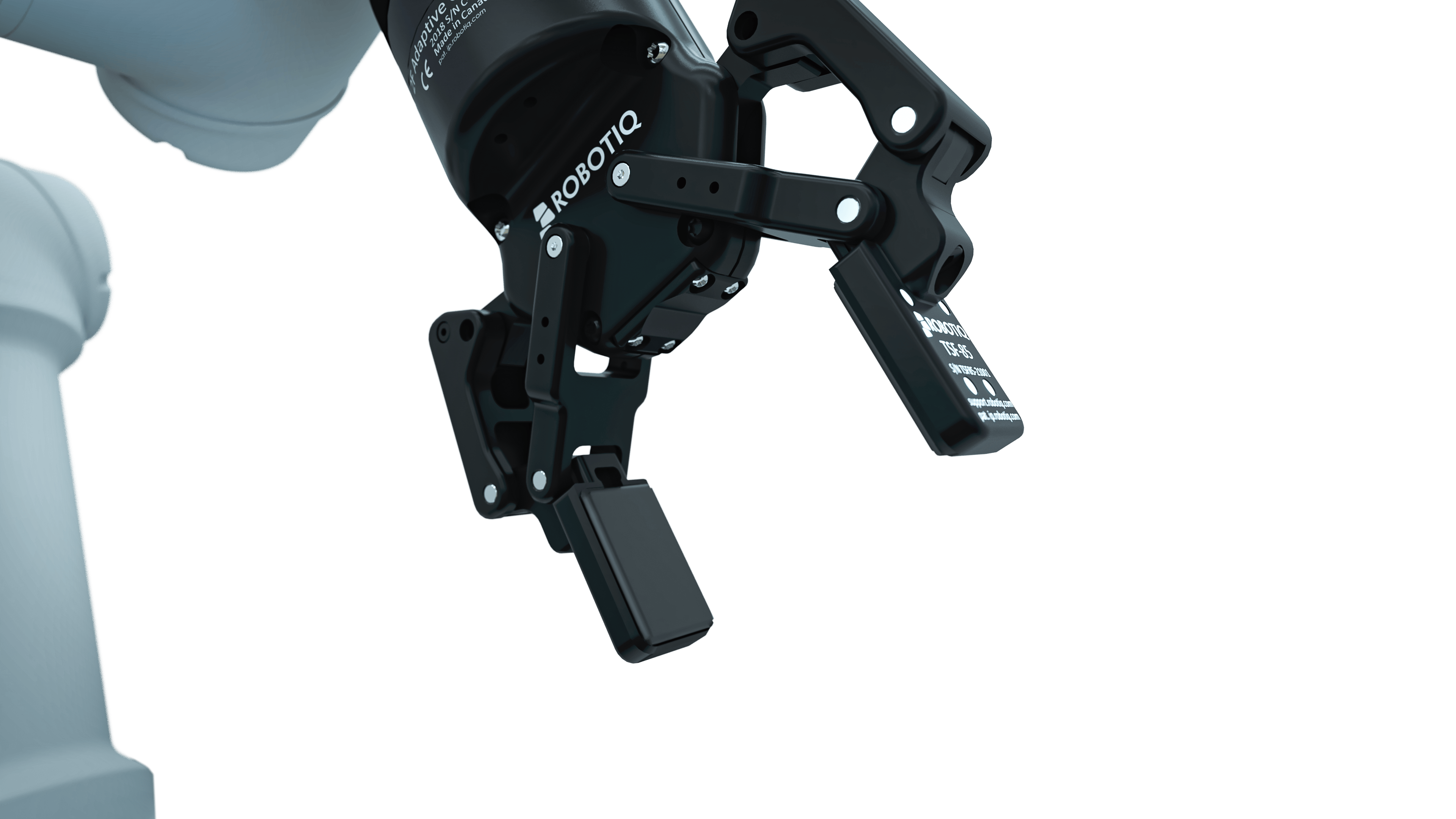 Robotiq's TSF-85 tactile sensor fingertips