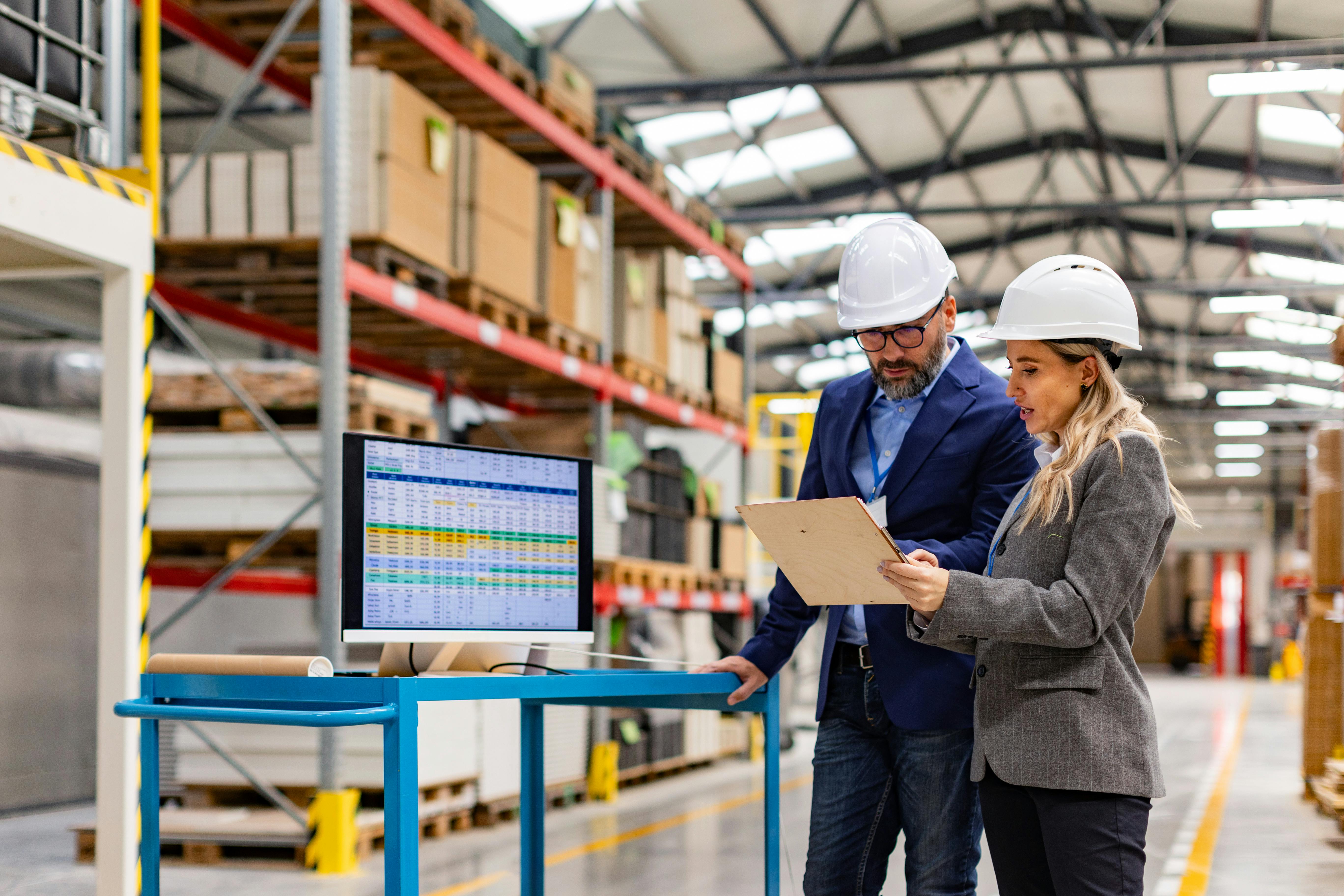 reviewing data in an industrial facility