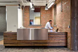 The buildings rugged history of service is captured in the reused building materials from the original structure. Bricks, timbe The buildings rugged history of service is captured in the reused building materials from the original structure. Bricks, timbe