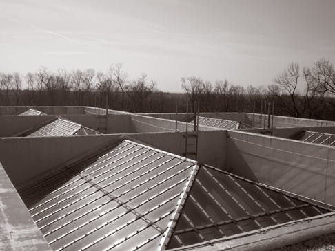 An integral part of the balance of light and mass in many Modernist buildings, skylights are also notorious for leaks, condensat