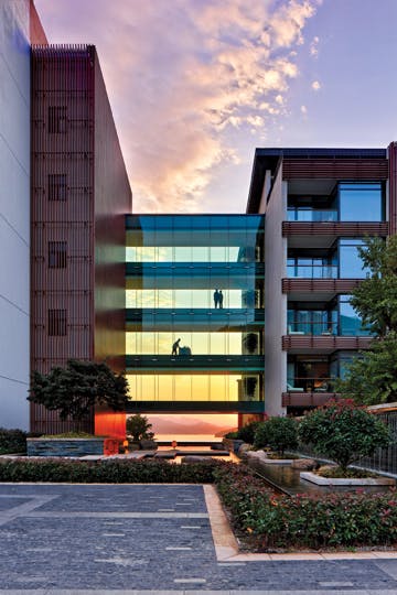 The 230-room InterContinental One Thousand Island Lake Resort, in Qiandaohu Lake, China, designed by WATG for the Wanxiang Group