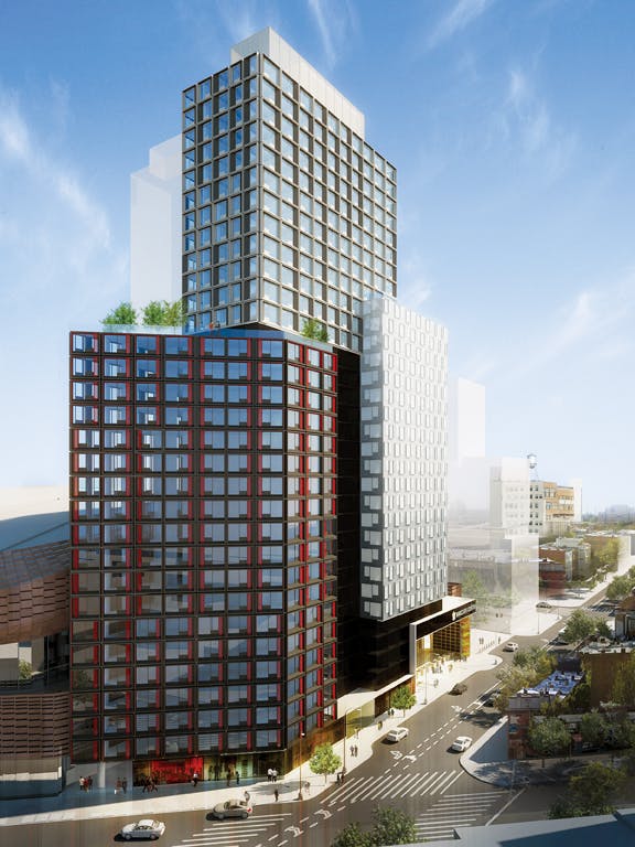 SHoP Construction is project integrator for the B2 Modular High Rise Housing @ Atlantic Yards, the first of three new residentia