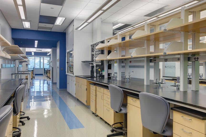 The Yale School of Medicine West Campus, WB-24 Laboratory, New Haven, Conn., a renovation project that resulted in the delivery