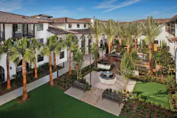 Dana Strand Senior Apartments, a 100-unit New Urbanism complex in Los Angeles, designed by KTGY Architects for ROEM Development Dana Strand Senior Apartments, a 100-unit New Urbanism complex in Los Angeles, designed by KTGY Architects for ROEM Development