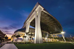 Planning for extreme weather events is an increasingly important aspect of engineering work. In a large-scale example, structural engineer Walter P Moore collaborated with architect Populous, wind engineer RWDI, and Hunt Construction to create a retractable-roof park for the Miami Marlins. During storms, roof panels can be positioned in a not-quite-closed manner to reduce the sail effect. The 36,000-seat facility meets the Miami-Dade building code, which required wind resistance of up to 146 mph. Photo: Christy Radecic Planning for extreme weather events is an increasingly important aspect of engineering work. In a large-scale example, structural engineer Walter P Moore collaborated with architect Populous, wind engineer RWDI, and Hunt Construction to create a retractable-roof park for the Miami Marlins. During storms, roof panels can be positioned in a not-quite-closed manner to reduce the sail effect. The 36,000-seat facility meets the Miami-Dade building code, which required wind resistance of up to 146 mph. Photo: Christy Radecic