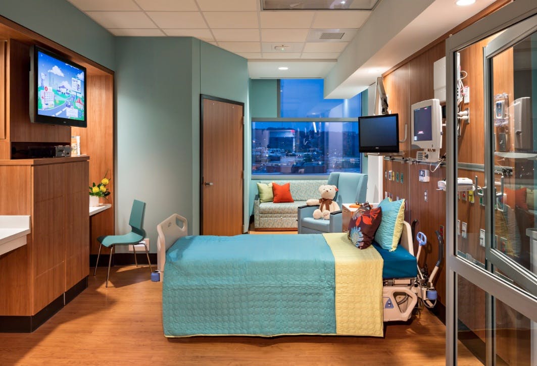 The Benjamin Russell Hospital for Children, Birmingham, Ala. The Building Team includes: HKS and Giattina Aycock Architecture (architects); KLMK (program manager); Hoar Construction and BE&K Construction Group (contractors); CCRD Partners (MEP engineer); HKS (structural engineer); Walter Schoal Engineering (civil engineer). Photo: HKS, Blake Marvin