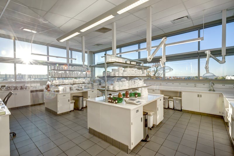 Mane's new 85,000-sf facility sits on six of its 30-acre campus in Lebanon, Ohio. Photo: courtesy Hixson Architecture Engineering Interiors