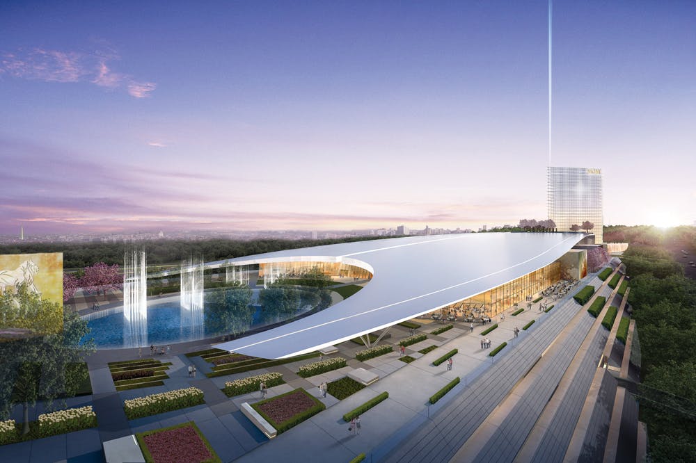 The 300-acre National Harbor mixed-use district is situated on the Potomac River in Prince Georges County, Md., bordering the n