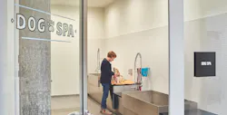 The 240-sf dog spa at Seattle’s AMLI Arc apartment tower, photo by Benjamin Benschneider The 240-sf dog spa at Seattle’s AMLI Arc apartment tower, photo by Benjamin Benschneider