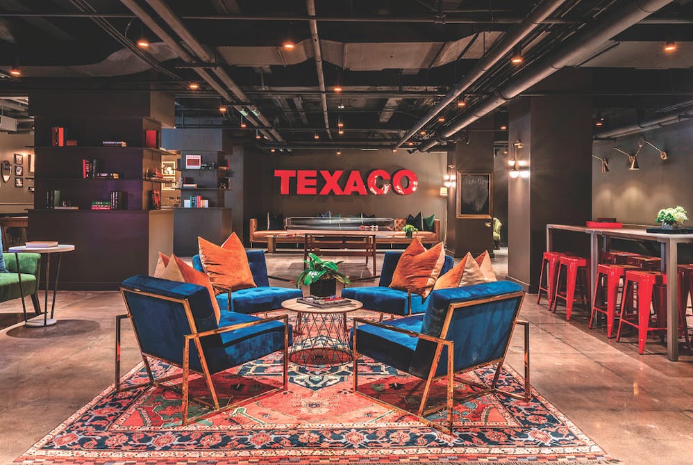 Texaco&rsquo;s century-old headquarters is now a luxury apartment community