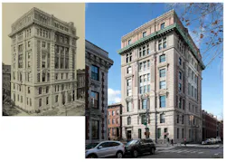 Polhemus Clinic in 1897, Polhemus Residences today Polhemus Clinic in 1897, Polhemus Residences today