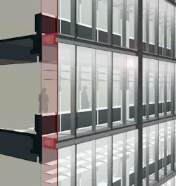 The new outer envelope of the A.J. Celebrezze Federal Building serves as a thermal blanket in winter, reducing the need for mech The new outer envelope of the A.J. Celebrezze Federal Building serves as a thermal blanket in winter, reducing the need for mech