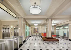 The ground floor lobby, entrance, mezzanine, and second floor of the 26-story building had not undergone significant enhancement The ground floor lobby, entrance, mezzanine, and second floor of the 26-story building had not undergone significant enhancement