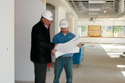 Chapman Construction/Design professionals on the job. Commercial interiors make up 80% of its work. Nearly half the firms staff Chapman Construction/Design professionals on the job. Commercial interiors make up 80% of its work. Nearly half the firms staff