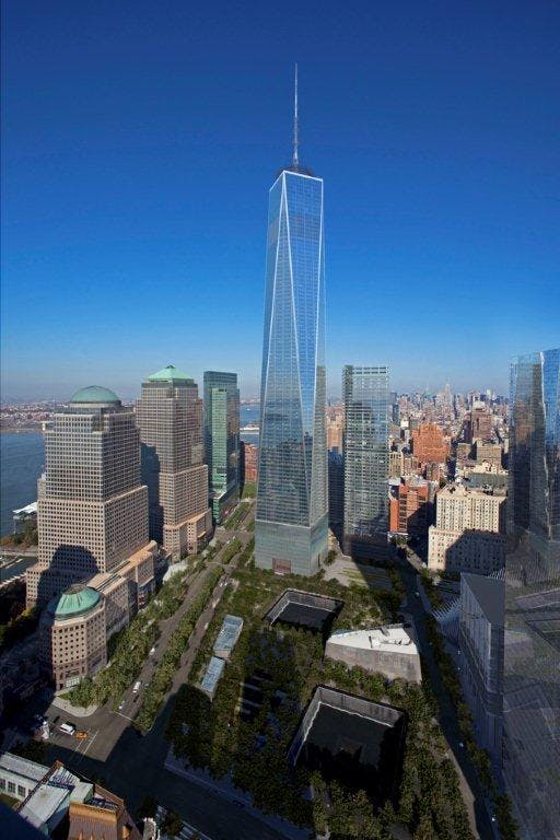 One World Trade Center aims to be one of the most sustainable office buildings of its size and to achieve LEED Gold certificati