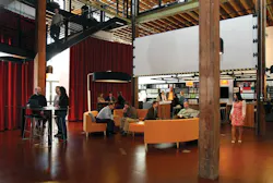 Gallery forum at the Rice Fergus Miller Office & Studio, Bremerton, Wash. The Building Team reached 78% reduction in energy use Gallery forum at the Rice Fergus Miller Office & Studio, Bremerton, Wash. The Building Team reached 78% reduction in energy use