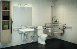 Accessible bathroom equipment encourages independence Accessible bathroom equipment encourages independence