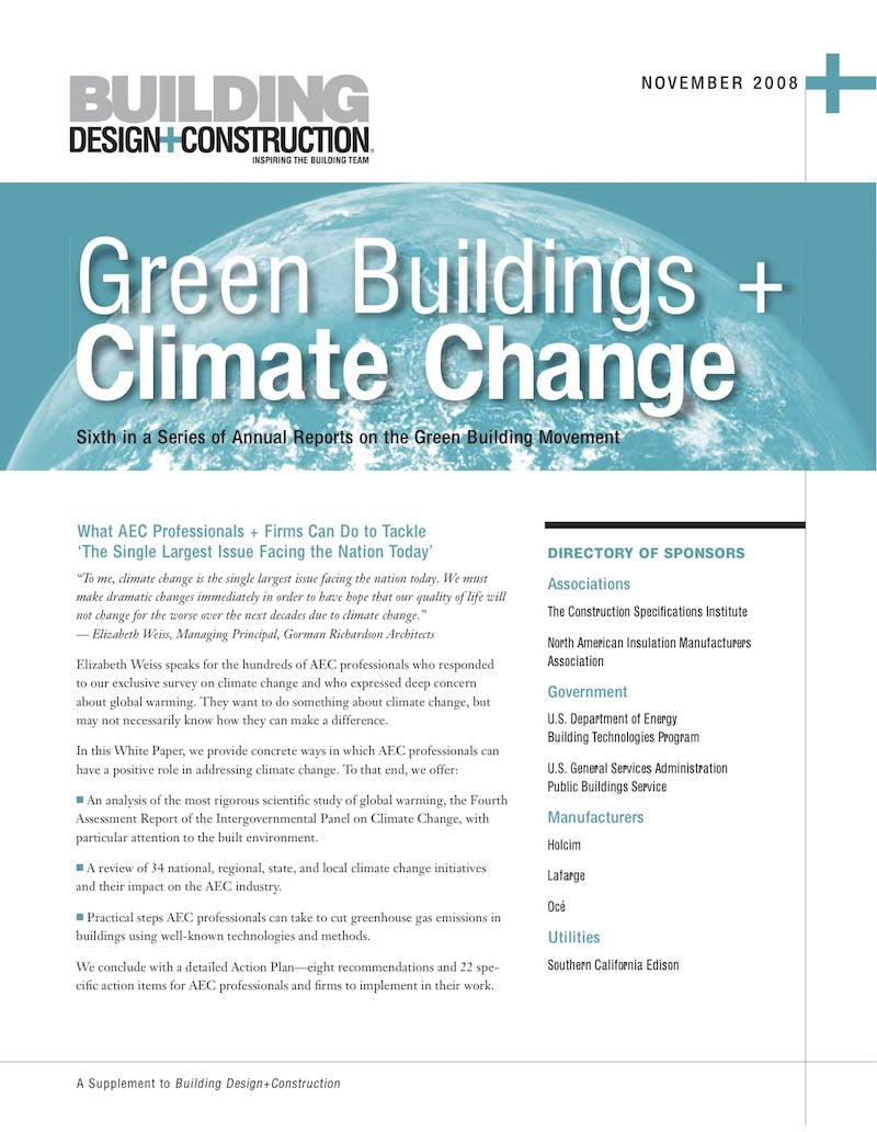 In This White Paper, We Provide Concrete Ways In Which Aec Professionals Can Have A Positive Role In Addressing Climate Change