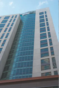 Safti First Supplied Super Lite Ii Xl 60 Insulated With Solarban 70 Xl In Saft Ifire Cw Framing (middle) In A Continuous Span From The 7th To The 10th Floor, With A Segmented Portion At The Center Per The Architects Design It Also Matched The Non Rated Systems Seamlessly Safti First Supplied Super Lite Ii Xl 60 Insulated With Solarban 70 Xl In Saft Ifire Cw Framing (middle) In A Continuous Span From The 7th To The 10th Floor, With A Segmented Portion At The Center Per The Architects Design It Also Matched The Non Rated Systems Seamlessly