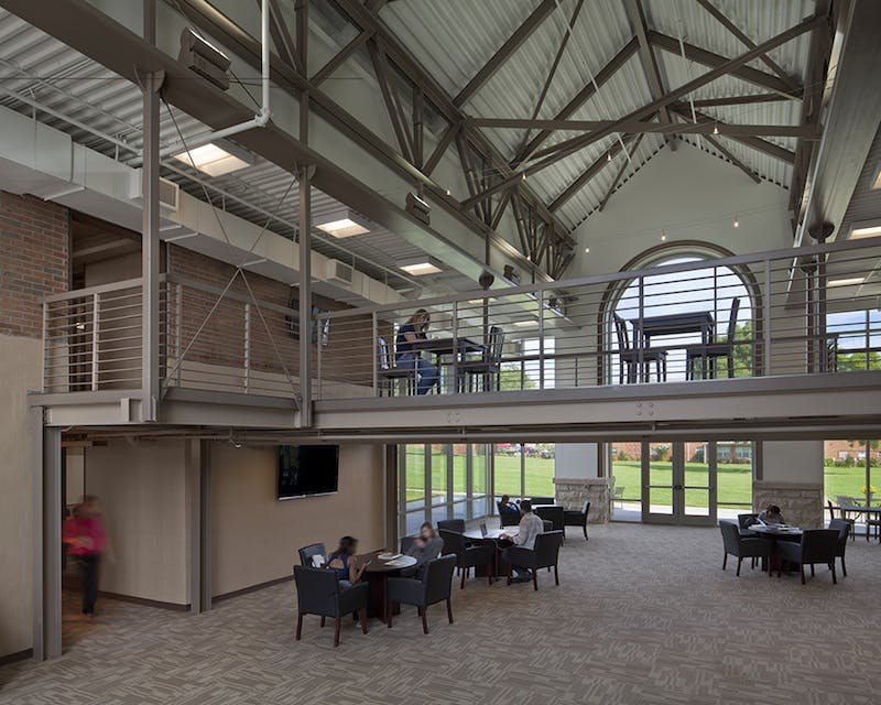 Cumberland Universitys Learning Commons was created with a limited budget through renovation of a former residence hall. The Co