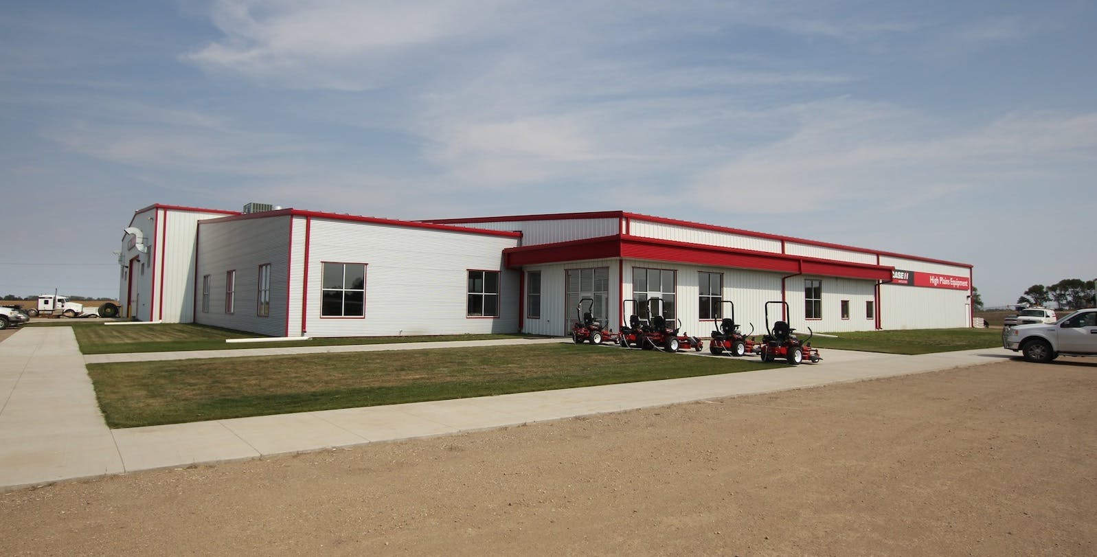 High Plains Equipment sells and services Case IH agricultural equipment at its new 38,117 square-foot metal building in Devils L